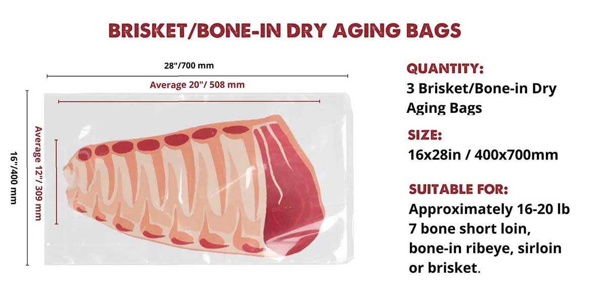 UMAi Dry-Aging-Bags-Brisket-Bone-in-Dry Age Steak Bags Canada